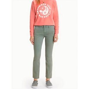 Mother The Insider Ankle Prep “Killing Time” Pants – Army Green, Size 27